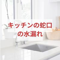 キッチンの蛇口の水漏れ