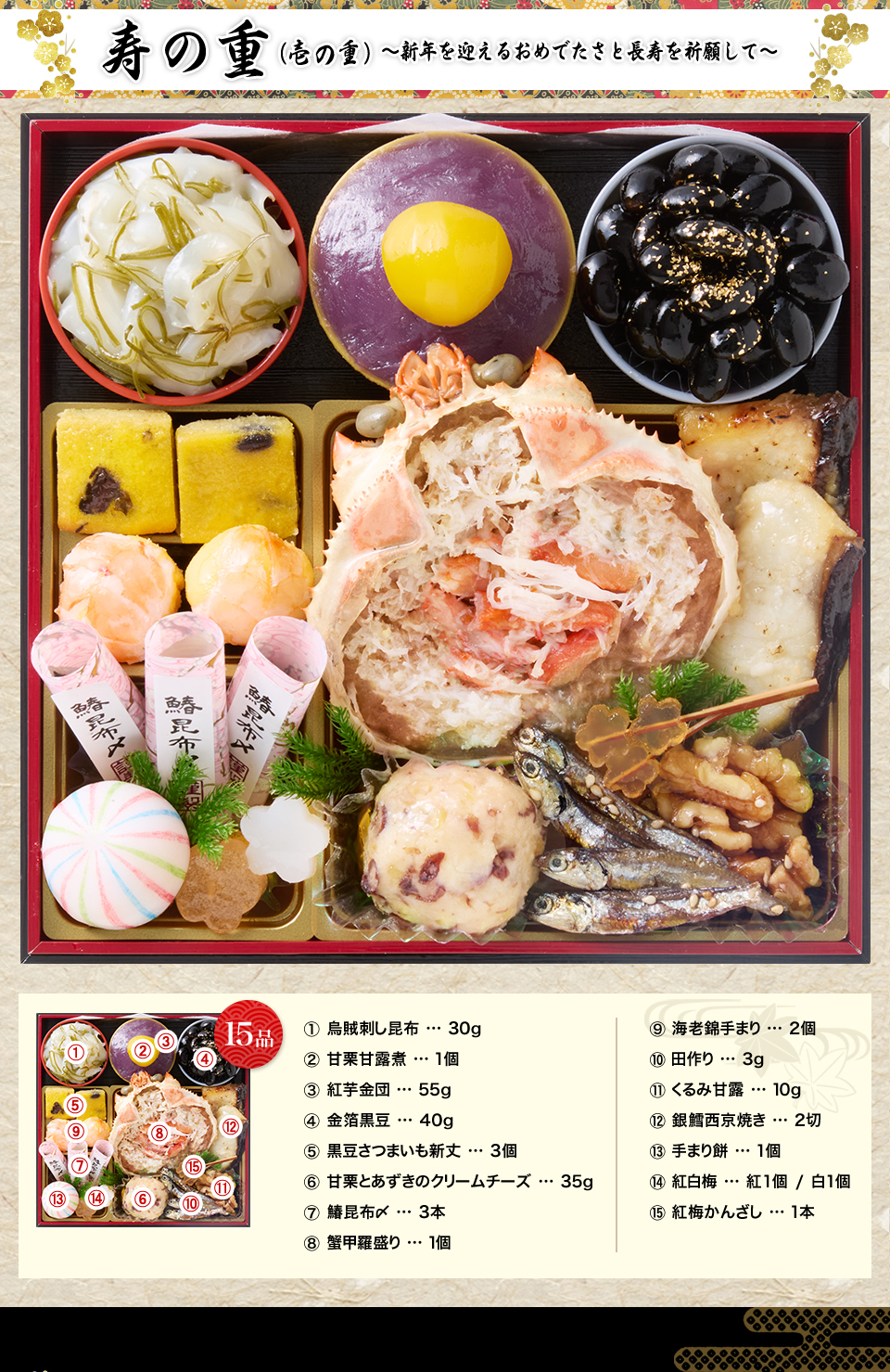 寿の重(壱の重)